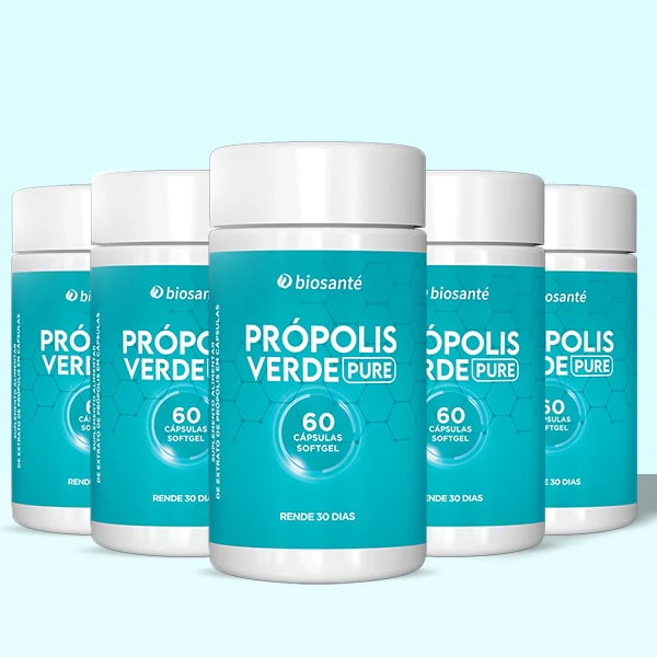 Própolis Verde Pure Biosanté - 5 potes