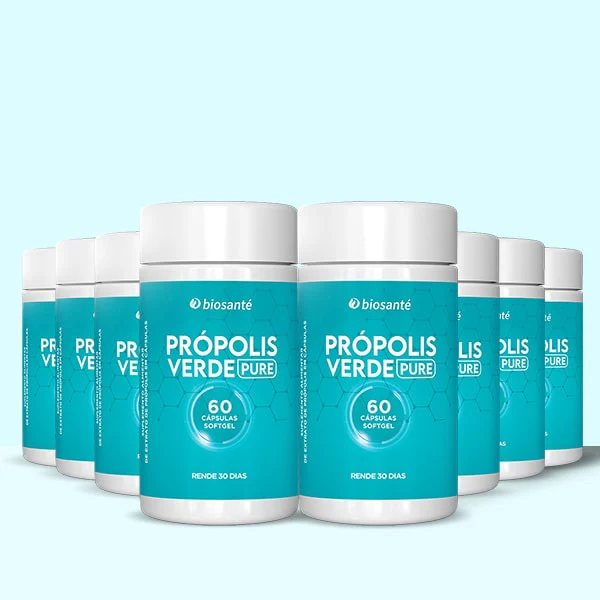 Própolis Verde Pure Biosanté 8 potes